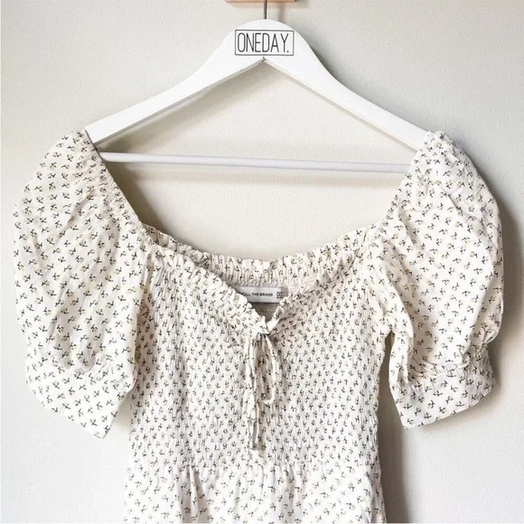 NWOT FAITHFULL THE BRAND Dulcia Smocked Bodice Mini Dress Size 4 - Picture 13 of 16